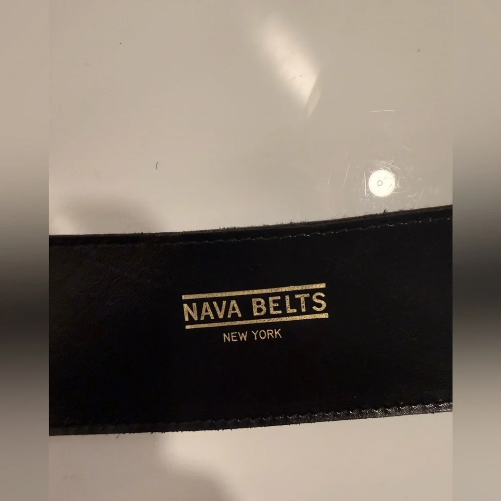 Nava/New York Leopard‎ Belt/Brass Buckle